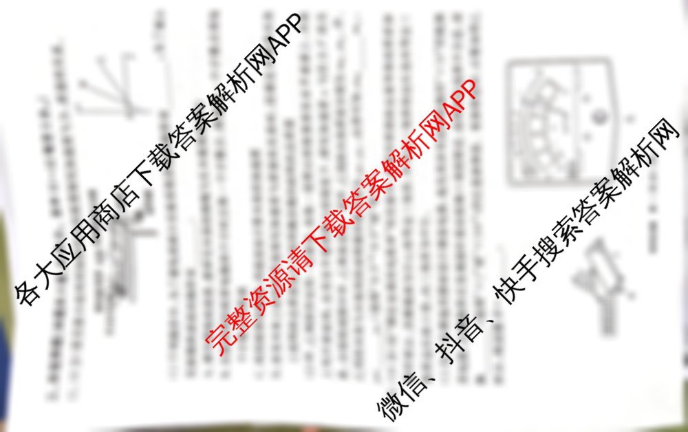 耀正文化2025届名校名师模拟卷(七)各科答案及试卷（9科全）物理试题