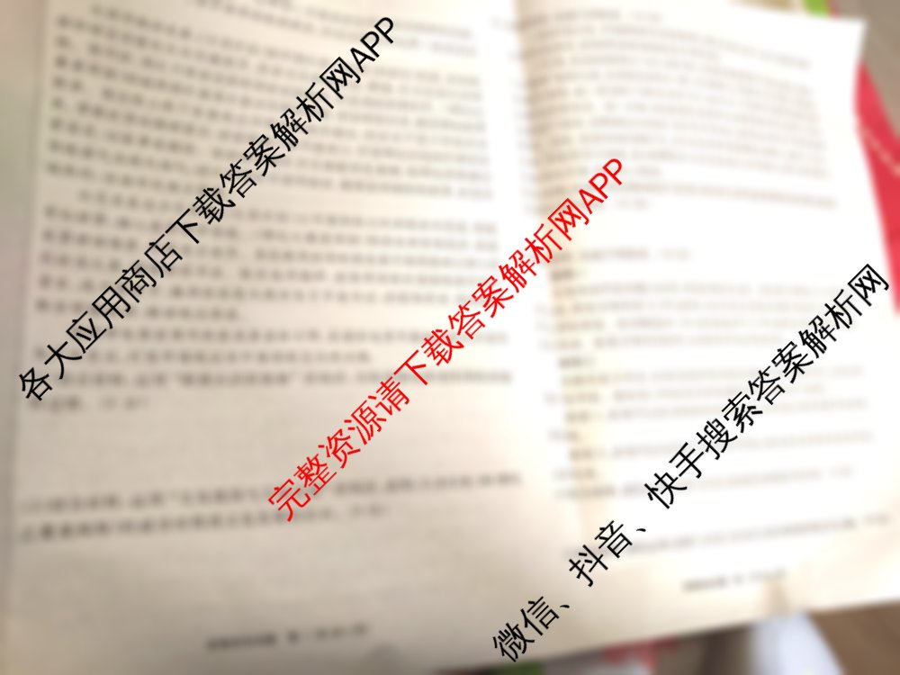 耀正文化2025届名校名师模拟卷(七)各科答案及试卷（9科全）政治试题