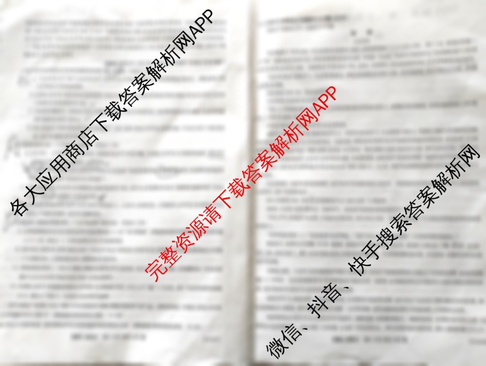 陕西省2025届高三第一学期阶段性检测卷(二)25060C（含政治 化学 生物等9份）语文试题