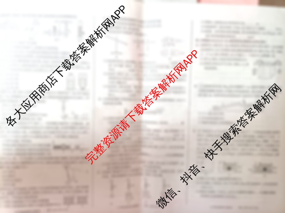 安徽省滁州市2024-2025学年度第二学期教学质量监测八年级试题卷各科答案及试卷(已更新历史 数学 物理等8份)物理试题