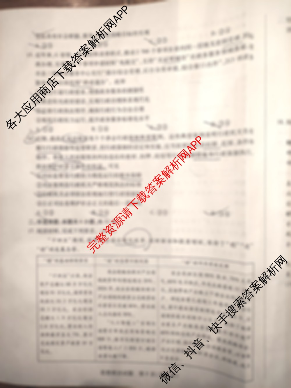 天一大联考安徽2026届高三期中联考(11月): 含生物(芜湖专版) 物理(合肥专版) 数学(合肥专版)试卷解析政治试题