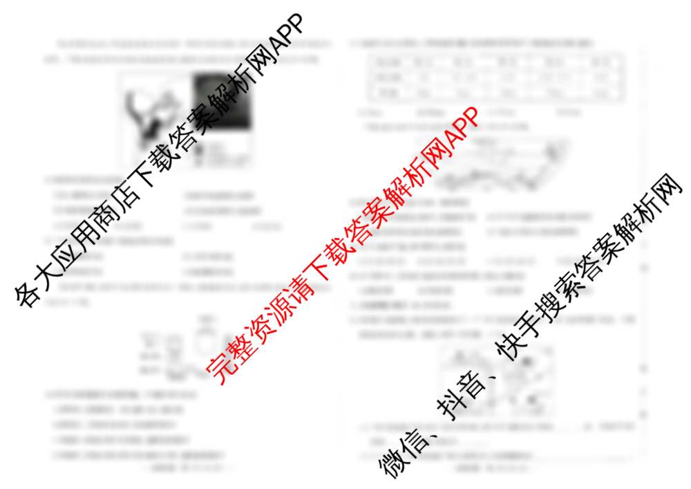 吉林省2025-2026学年度第一学期综合练七年级(三个点): 含历史、生物、数学试卷解析地理试题