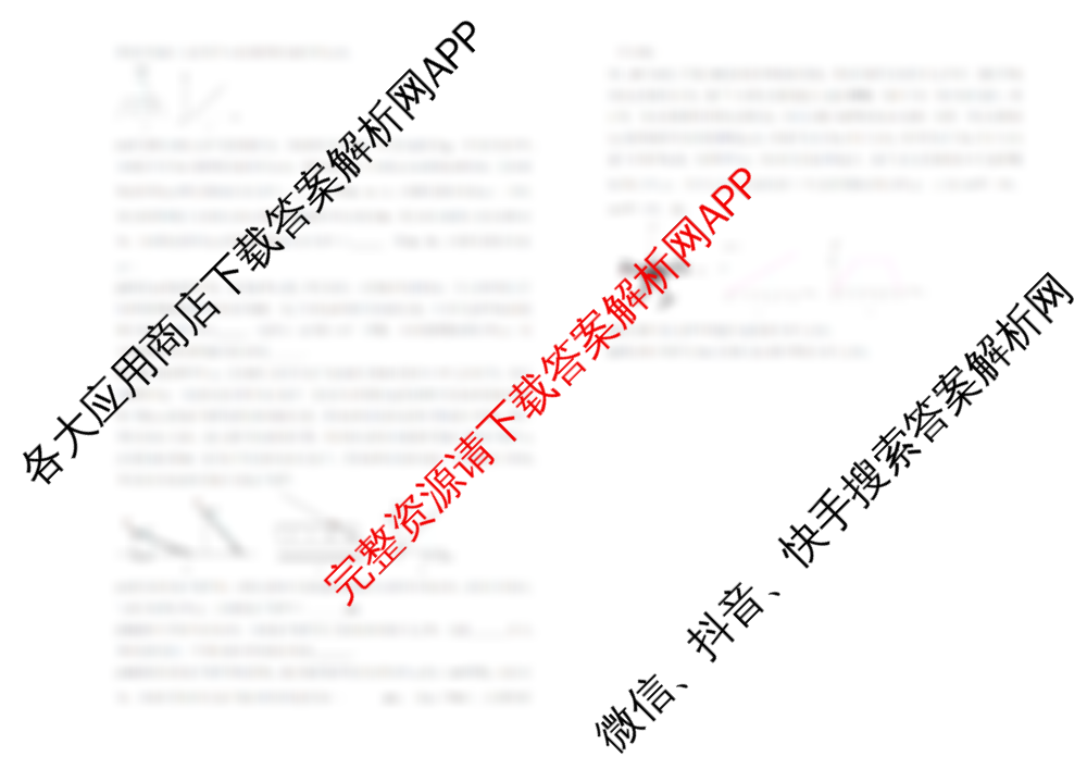 衡阳县四中2024-2025学年下学期高一第一次月考各科答案及试卷(已更新化学、英语、地理等9份)物理试题