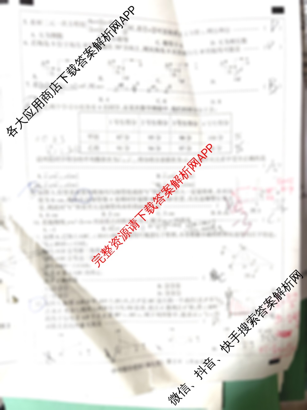 2025年结课卷系列河北省初中学业水平模拟考试(强化型)（7科全）数学试题