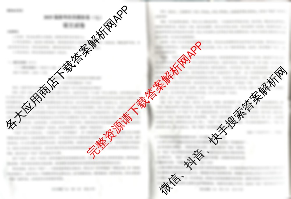 名校教研联盟2025届高考仿真模拟卷(七)试卷及答案汇总（含语文、物理(A)、物理等18份）语文试题
