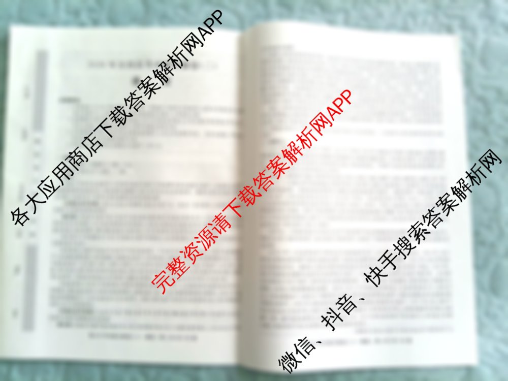 2026年全国高考冲刺压轴卷(二)2试卷及答案汇总（含政治(湖北) 政治(四川) 历史(B1)等68份）语文试题