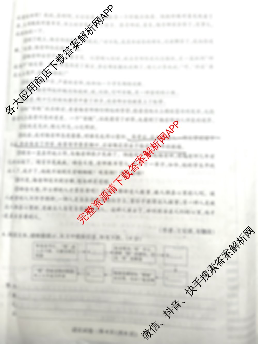 河南省2024-2025学年九年级学业水平模拟测评(二)(已更新化学 数学 道德与法治等7份)语文试题