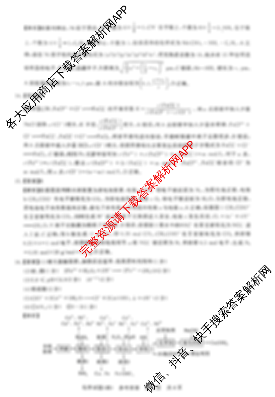 冲刺新高考2026届高考仿真模拟卷(T8)(四)4（18科全）化学答案