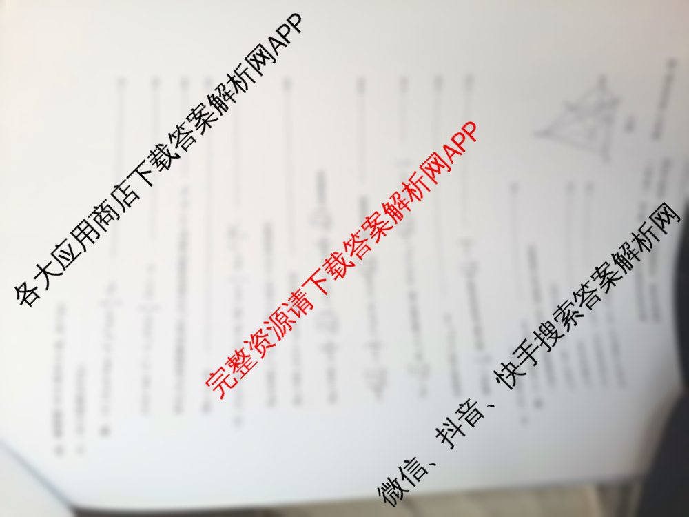 2025年广西名校高考模拟试卷信息卷[2025广西名校卷-6]试卷及答案汇总: 含化学 数学 物理试卷解析数学答案