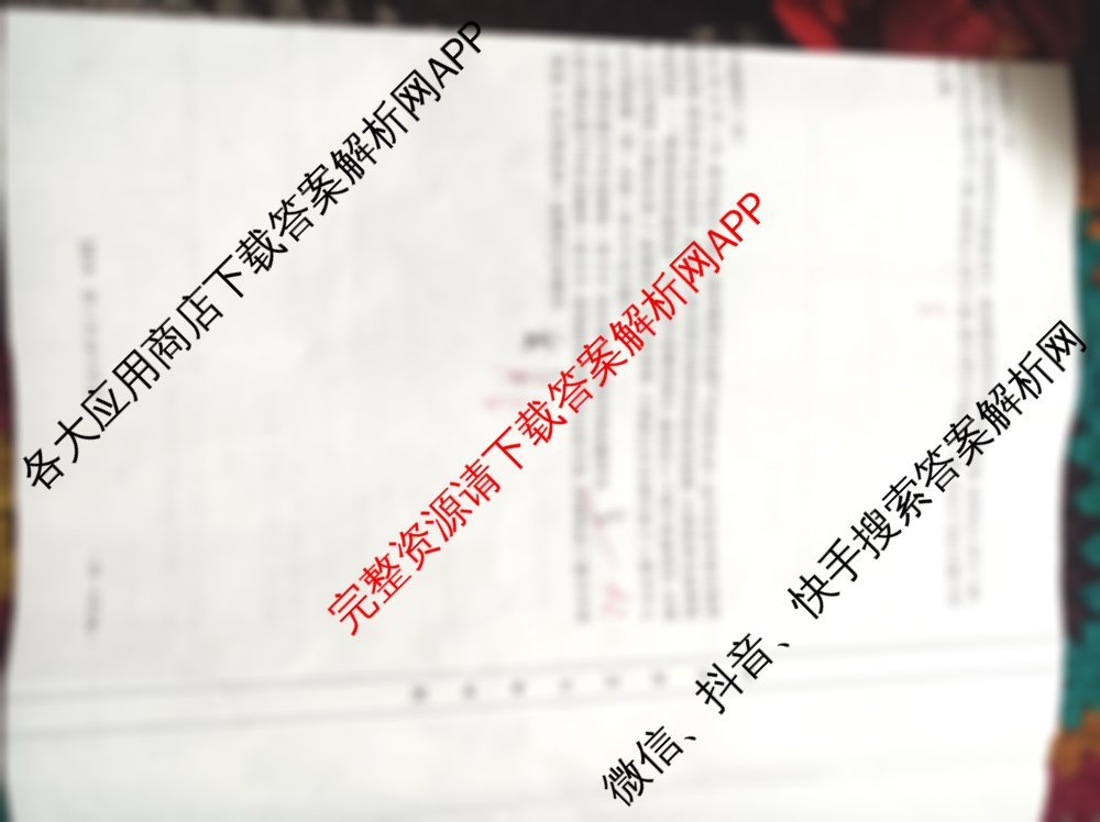 陕西省2024-2025九年级综合模拟卷(CZ128c)（7科全）数学试题