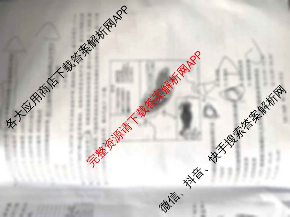 陕西省2026届高三考试(2.7)（9科全）地理试题