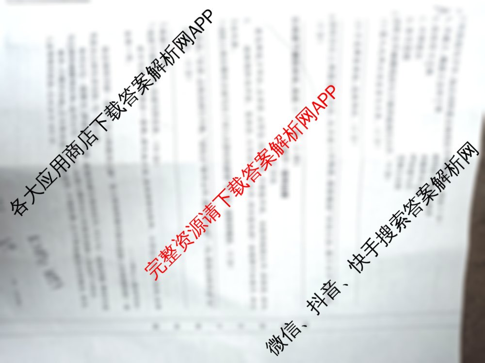 陕西省2024-2025九年级综合模拟卷(CZ128c)（7科全）语文试题