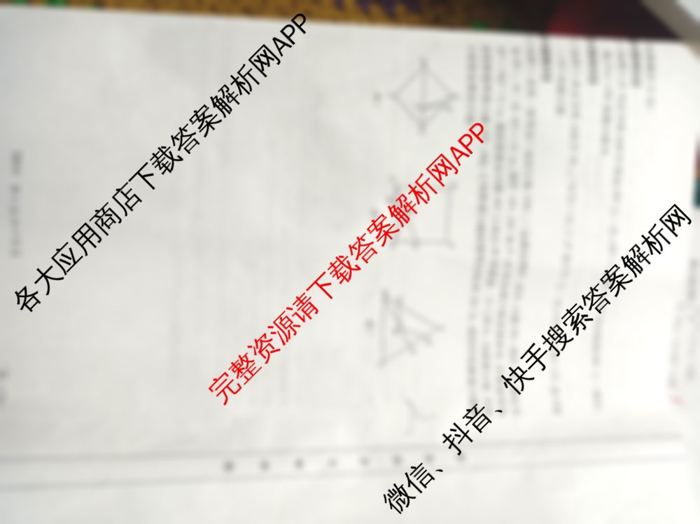 陕西省2024-2025九年级综合模拟卷(CZ128c)（7科全）数学试题