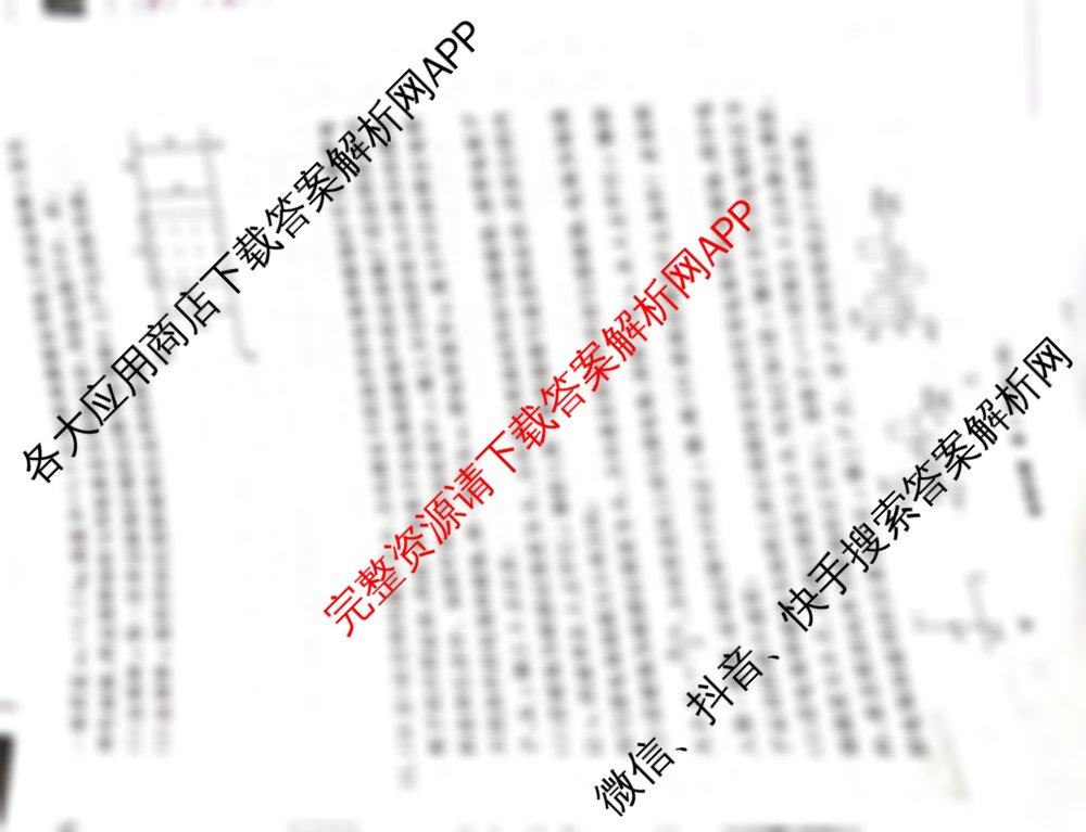 耀正文化2025届名校名师模拟卷(七)各科答案及试卷（9科全）物理试题