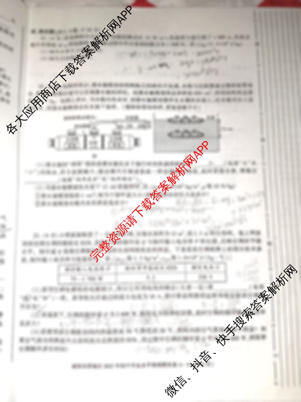 陕西省咸阳市渭城区2025年初中学业水平模拟卷试卷及答案汇总（含英语 物理 历史等7份）物理试题