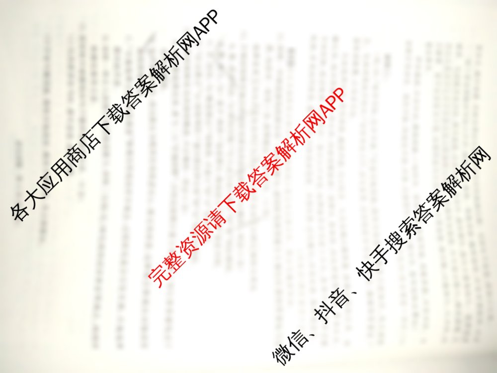 青桐鸣2025届普通高等学校招生全国统一考试青桐鸣大联考(高三)(3.13)各科答案及试卷（含数学、化学、物理等）语文试题