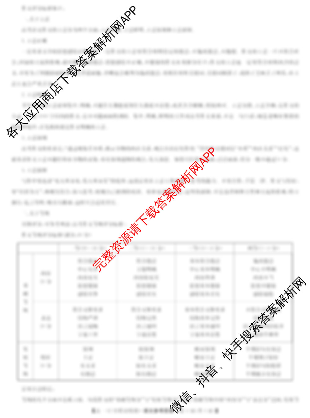 九师联盟2024年高一12月质量检测(已更新历史(A)、政治(A)、生物(B)等9份)语文答案