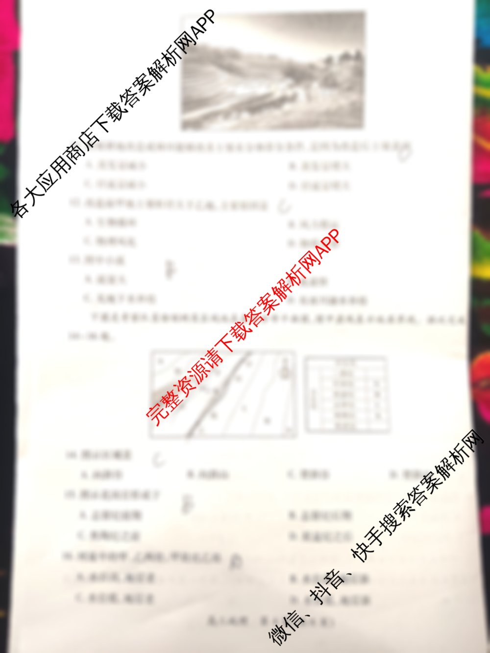 上进联考江西省2026届高三11月一轮复阶段检测各科答案及试卷（含生物 英语 语文等10份）地理试题