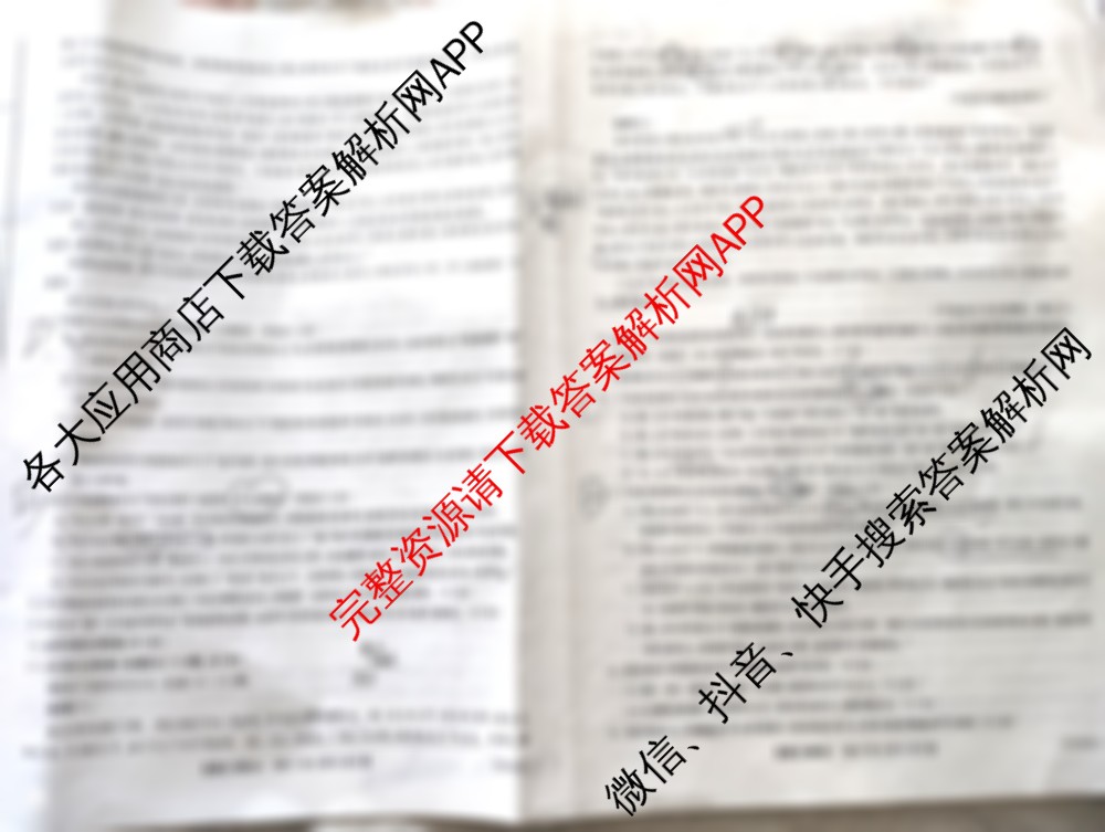 陕西省2025届高三第一学期阶段性检测卷(二)25060C（含政治 化学 生物等9份）语文试题